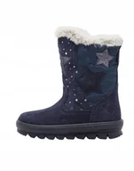 Śniegowce damskie - SUPERFIT GRANATOWE ŚNIEGOWCE DZIECIĘCE Z GWIAZDKAMI FUTERKO 32 6CA - miniaturka - grafika 1