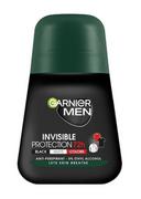 Dezodoranty i antyperspiranty męskie - Garnier Men Dezodorant roll-on Invisible Protection 72h - Black,White,Colors 50ml - miniaturka - grafika 1