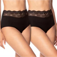 Majtki damskie - Majtki Figi Koronkowe 2-PAK LAMA 4000MX - M - miniaturka - grafika 1