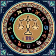 Zabawki kreatywne - Norimpex Diamentowa mozaika Mandala 7D Zodiak Waga 30x30cm 1006582 - miniaturka - grafika 1