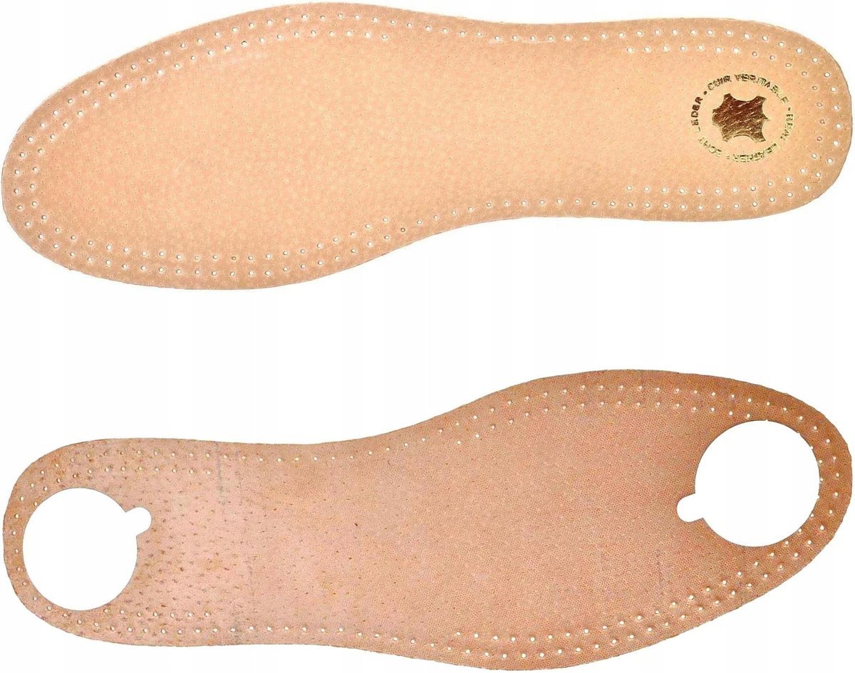 G11-52 Beżowe SKÓRA NATURALNA Wkładki do obuwia DZIECIĘCEGO Wyściółki 28/29 - 19cm
