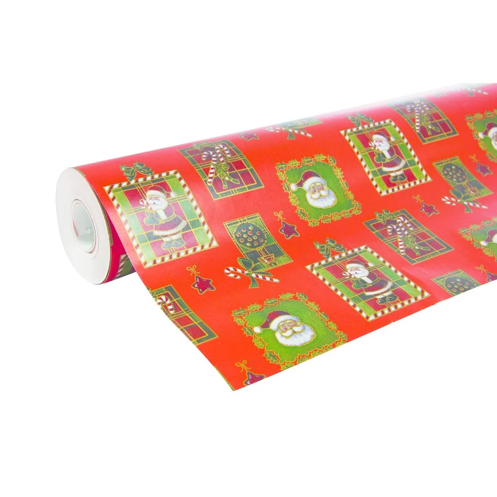 Rolka Papieru Prezentowego 50m x 70 cm Motyw Święty Mikołaj Clairefontaine