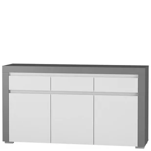 Komoda ABK-1 Alabama Restol Biały, Antracyt - Komody - miniaturka - grafika 1