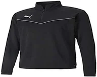 Koszulki męskie - PUMA Puma Męska koszulka TeamRISE 1/4 z zamkiem błyskawicznym, czarno-biała, XXL 657394 - miniaturka - grafika 1
