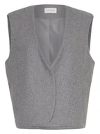 Kamizelki damskie - MOSS COPENHAGEN Kamizelka w kolorze szarym - miniaturka - grafika 1