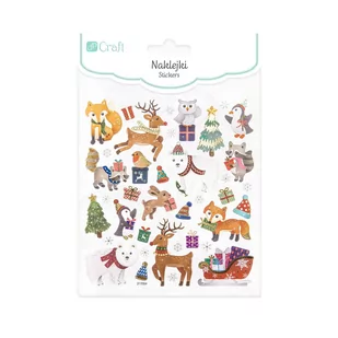 Naklejki Zimowe Zwierzaki 38 Szt. Dpnk-100 Dalprint - Scrapbooking - miniaturka - grafika 1
