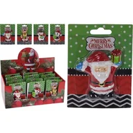 Ozdoby bożonarodzeniowe - Figurka świąteczna z magnesem 6,5 cm mix - miniaturka - grafika 1