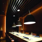 Lampy sufitowe - Artemide Lampa wisząca designerska Nur Mini, możliwość ściemniania, czarny, salon / jadalnia, aluminium, design - miniaturka - grafika 1