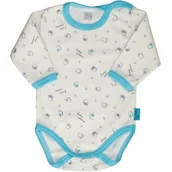 Body dla niemowląt - BODY NIEMOWLĘCE DŁUGI RĘKAW RĘKAWEK ROZM. 56 Pampicio - miniaturka - grafika 1