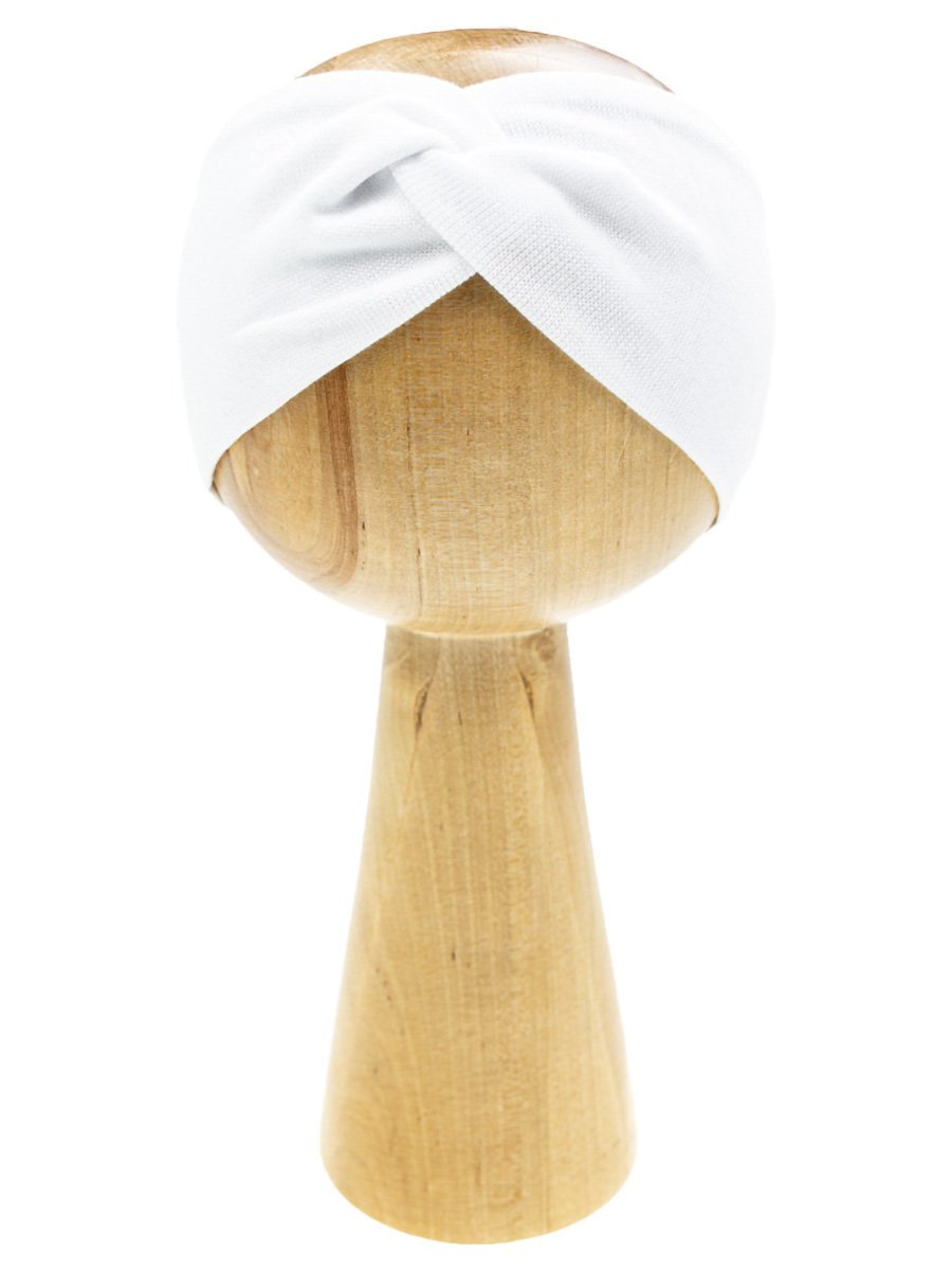 Dziewczęca opaska bawełniana biała Nicol r.128/134