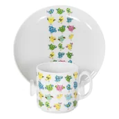 Miseczki i talerzyki dla dzieci - Zestaw dziecięcy dla 1 osoby 3 el. Sowy G376 - miniaturka - grafika 1