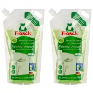 Frosch Winogronowy środek do kabin prysznicowych w worku zestaw 2 x 1 l - Środki do kuchni i łazienki - miniaturka - grafika 1