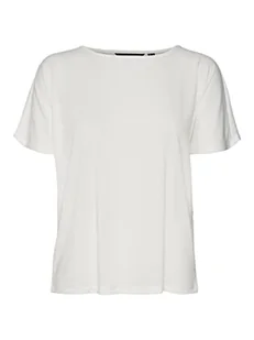 VERO MODA Damska koszulka Vmmarijune Ss Lace Top JRS, Snow White, XS - Koszulki i topy damskie - miniaturka - grafika 1