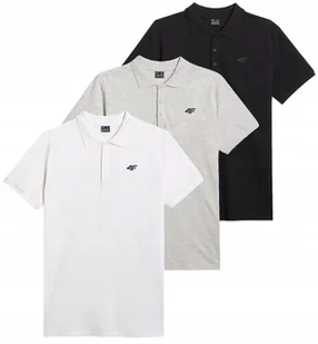 Komplet koszulek polo 4F polówka męska 3-pak PTSM366 10S+27M+20S XXL - Koszulki męskie Komplet koszulek polo 4F polówka męska 3-pak PTSM366 10S+27M+20S XXL - Koszulki męskie - miniaturka - grafika 1