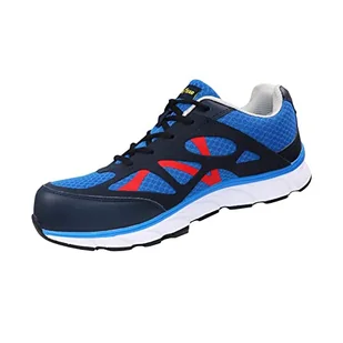 Goodyear Odzież robocza GYSHU1633 męskie buty ochronne, bez metalu, lekka konstrukcja, Composite-Toe, elastyczna podeszwa środkowa i odzież robocza, Trainer S1P / /HRO, czarno-niebieskie, UK 11 EU 45 - Biuro i firma OUTLET - miniaturka - grafika 1
