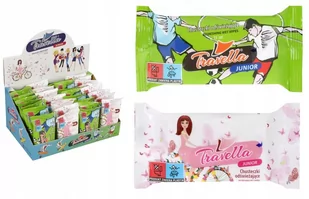 ﻿Chusteczki odświeżające 15szt TRAVELLA JUNIOR 9000 - Chusteczki nawilżane - miniaturka - grafika 1