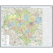 Mapy i plansze edukacyjne - EkoGraf, Województwo dolnośląskie mapa ścienna na podkładzie do wpinania - pinboard, 1:200 000 - miniaturka - grafika 1