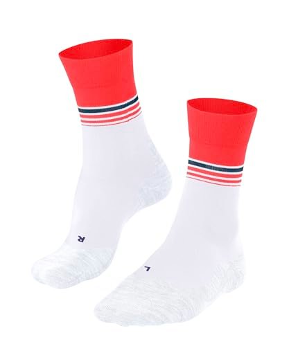 FALKE Mężczyźni Skarpety do biegania RU4 Endurance Cool M So materiał funkcyjny przeciw pęcherzom cienkie1 Para, Biały White 2005 Stripe, 39-41