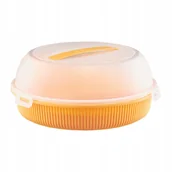 Pojemniki kuchenne - 68030 Pojemnik na ciasto 26 cm Curly pomarańczowy AMBITION - miniaturka - grafika 1