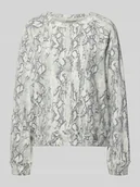 Bluzy damskie - Bluza o kroju comfort fit z mieszanki bawełny - miniaturka - grafika 1