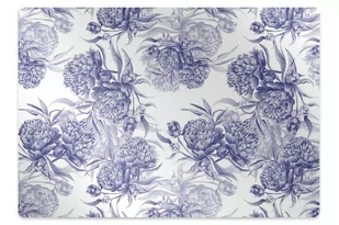 Podkładka pod krzesło obrotowe Piwonie 100x70 cm - Podnóżki, podpórki, podkładki - miniaturka - grafika 1