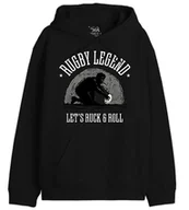 Bluzy męskie - Republic Of California "Rugby Legenda" UXREPCZSW034 Bluza męska, czarna, rozmiar XXL, czarny, XXL - miniaturka - grafika 1