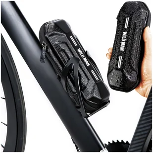 Etui torba sakwa rowerowa Wildman XT11 na rower w miejsce uchwytu na bidon 0,5L Czarna - Sakwy rowerowe - miniaturka - grafika 14