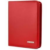 Teczki i aktówki - Czerwony Beltimore luksusowy męski biwuar aktówka teczka organizer dla handlowca I58 czerwony - miniaturka - grafika 1