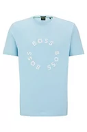 Koszulki męskie - BOSS T-shirt męski, Light/Pastel Blue451, XS - miniaturka - grafika 1