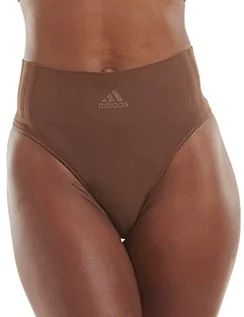 Majtki damskie - Adidas Sports Underwear Damskie Stringi, Mokka, M - grafika 1