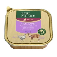 Mokra karma dla kotów - REAL NATURE Adult 16 x 100 g Kurczak z sarną, dzikim ryżem i olejem lnianym, Ragoût - miniaturka - grafika 1