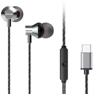 Aiwa ESTM-50USB-C/SL srebrny - Słuchawki - miniaturka - grafika 2