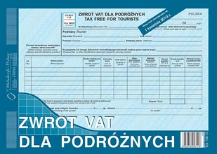 Michalczyk&Prokop ZWROT VAT DLA PODRÓŻNYCH A4 180-1U - Druki akcydensowe - miniaturka - grafika 1