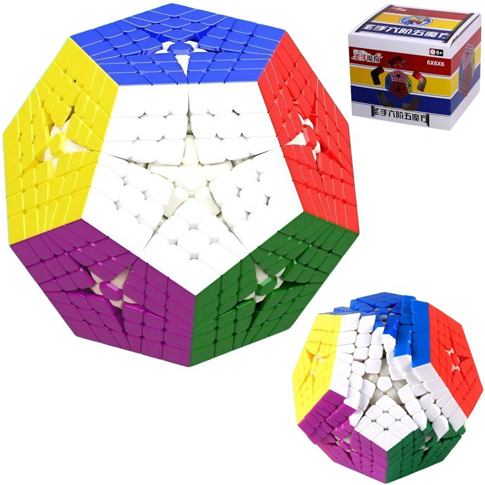 KOSTKA RUBIKA MEGAMINX SENGSO ELITE KILOMINX 6x6 TRUDNA UKŁADANKA ŁAMIGŁÓWKA