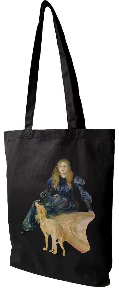 Torba bawełniana Julie Manet i jej piesek Laërte Berthe Morisot