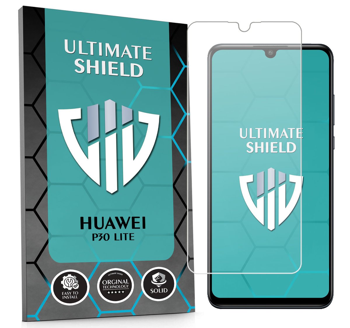 WZMOCNIONE SZKŁO OCHRONNE SZYBKA SZKIEŁKO NA EKRAN DO HUAWEI P30 LITE