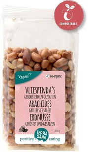 ORZESZKI ZIEMNE PRAŻONE SOLONE BIO 250 g - TERRASANA - Inne przekąski suche - miniaturka - grafika 1