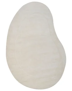 BELIANI Dywan beżowy z wiskozy 160 x 230 cm o nieregularnym kształcie nowoczesny - Dywany BELIANI Dywan beżowy z wiskozy 160 x 230 cm o nieregularnym kształcie nowoczesny - Dywany - miniaturka - grafika 1