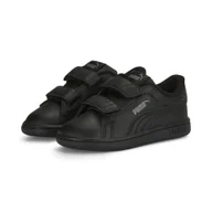 Buty trekkingowe dziecięce - Niemowlęce skórzane sneakersy Smash 3.0 V PUMA Black Shadow Gray - miniaturka - grafika 1