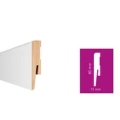 Listwy przypodłogowe - Arbiton Listwa przypodłogowa PAINT IT (MP0801) biała - miniaturka - grafika 1