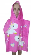 Okrycia kąpielowe dla dzieci - Unicorn Jednorożec Ponczo Ręcznik Bawełniany - miniaturka - grafika 1