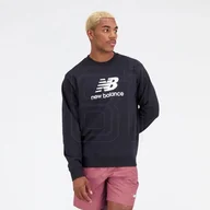 Bluzy męskie - Bluza New Balance Essentials Stacked Logo Frenc M MT31538BK 2XL - miniaturka - grafika 1