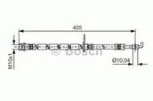 Przewody hamulcowe - Bosch Przewód hamulcowy giętki BOSCH 1987481524 1987481524 - miniaturka - grafika 1