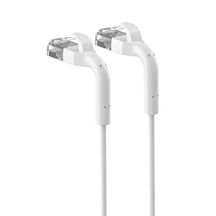 Extralink Patchcord kat.6a U/FTP 1Gbps miedź kabel sieciowy skrętka, łamana końcówka 10m biały EX.39012 - Patchcordy - miniaturka - grafika 1
