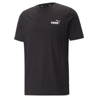 Koszulki męskie - Koszulka męska Puma ESS+ 2 COL Small Logo czarna 67447061-M - miniaturka - grafika 1