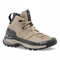 Buty trekkingowe damskie - Buty trekkingowe damskie Salewa Puez Leather Mid Powertex - miniaturka - grafika 1