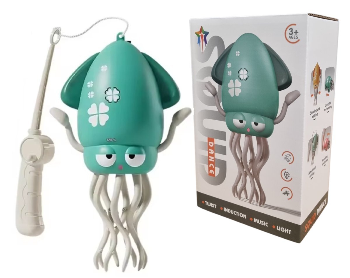 Ośmiornica Tańcząca Kałamarnica Interaktywna Zabawka Gra Świeci Tańczy Led
