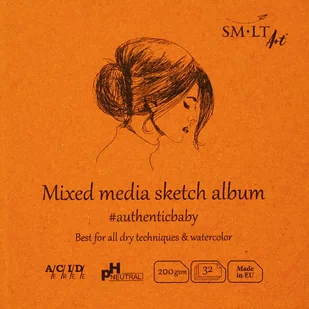 Szkicownik Mix Media 9X9 Cm Sm-Lt - Podobrazia, bloki, papiery - miniaturka - grafika 1