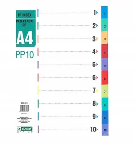 D.RECT Przekładki PP 1-10 PP10 - Przybory szkolne - miniaturka - grafika 3