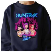 Bluzy dla dziewczynek - BLUZA DZIECIĘCA KPOP DEMON HUNTERS HUNTRIX 110-116 BAWEŁNIANA JAKOŚĆ - miniaturka - grafika 1